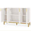 Buffet Modern, buffet de luxe 59 po avec 4 portes