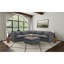 Repose-pieds carré gris anthracite Greeley