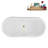 59" Streamline Clawfoot Tub,Tray,Drain, Clawfeet-101628975-102220277