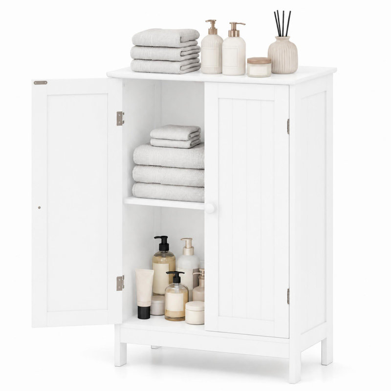 Rumaysah Freestanding Bathroom Cabinet, White