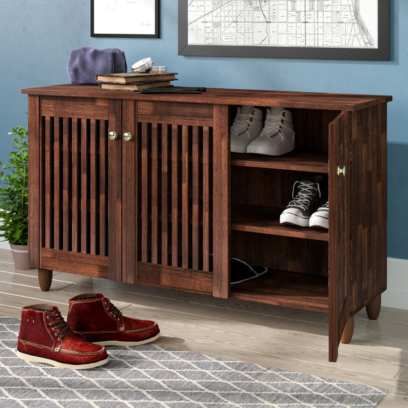 Cornelious 12 - Pair Shoe Storage Cabinet, Dark Gray