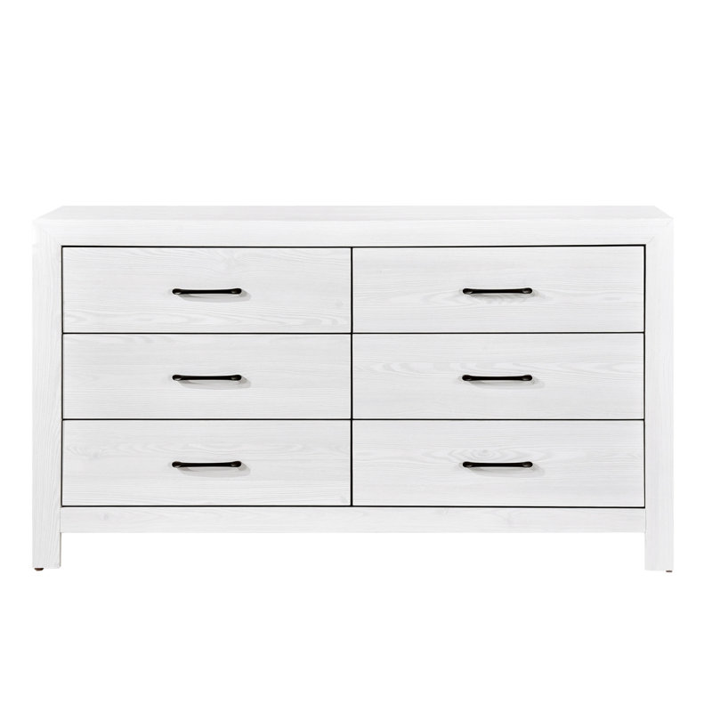 Commode moderne 1Pc de meubles de chambre à coucher en bois avec 6 tiroirs