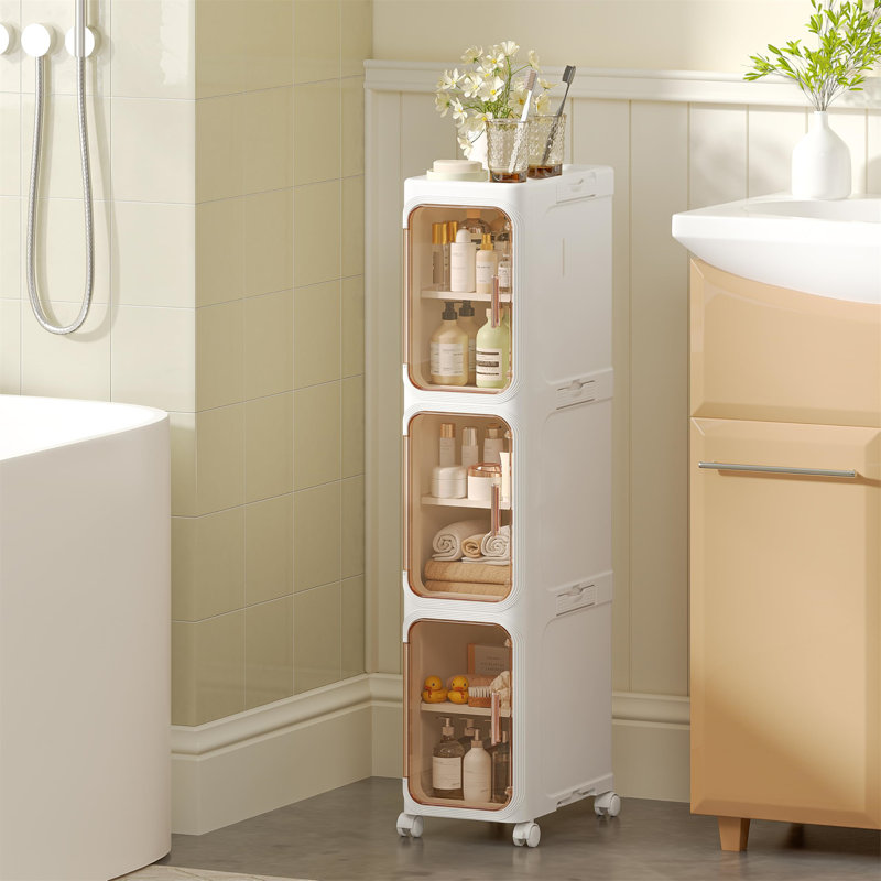 Plastic / Acrylic Bathroom Cabinet, Rose Gold