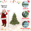Arbre de Noël réaliste avec grands espaces lumineux pré-éclairés PE / PVC