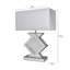 Esme Luxury Table Lamps, 68.5cm Bedside Buffet Lamp with Mirrored Base and Faux Silk Shade-39386972-16771828