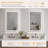 Iris 24 in. W x 36 in. H Rectangular Frameless LED Wall Bathroom Vanity Mirror in Silver-2135445958