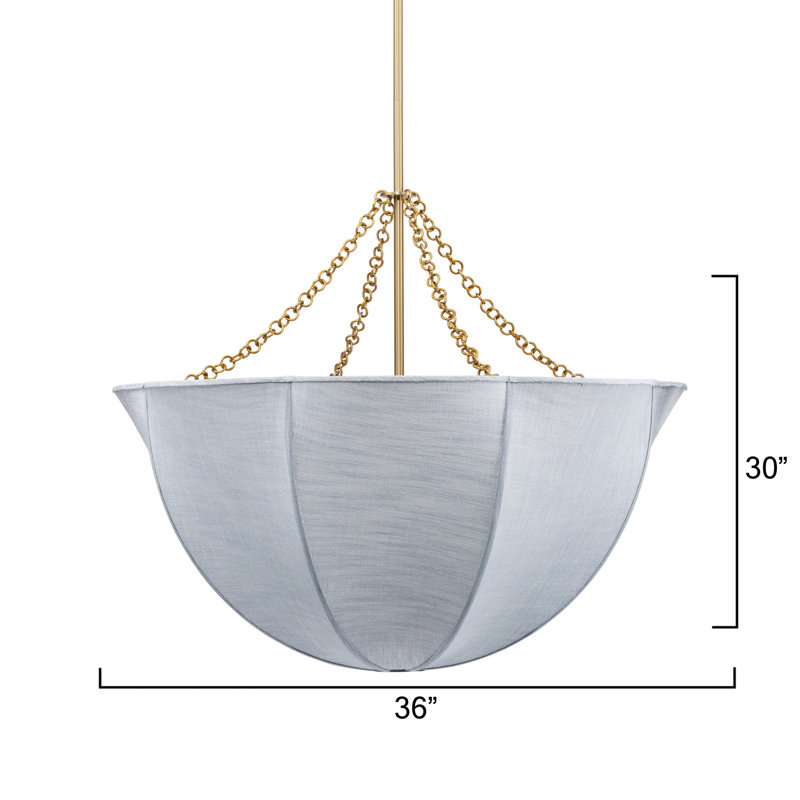 Aire 4 - Light Chandelier, Blue