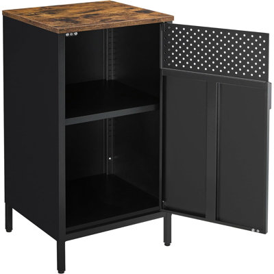 Alverto Metal Rectangle Buffet Table Accent Chest