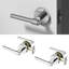 Poignée de porte Zen Design moderne dissimulé pour (couloir et garde-robe) - Style minimaliste élégant en chrome-114645575