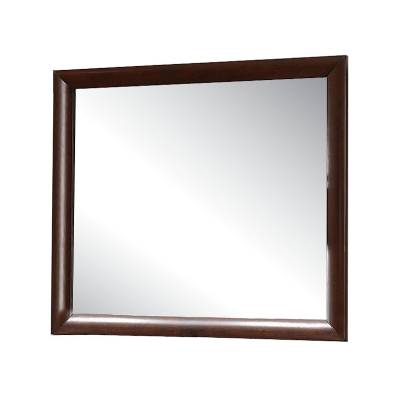 Miroir de salle de bain Ireland, Bois espresso