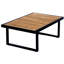 Ensemble de canapé d'extérieur en bois d'acacia et en métal 3 pièces