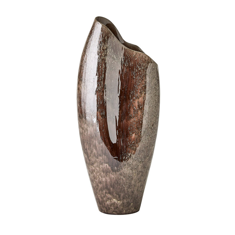 Horn Handmade Ceramic Table Vase, 22" H x 9.25" W x 5.75" D