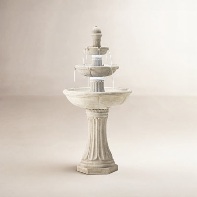 Weather Resistant Fountain with Lights
