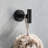 5 Piece Matte Black Aluminium Bathroom Towel Rack For Wall Mount - Simple Style, Quality For Multiple Rooms Easy Installation Process Mount, Strong Structure, Corrosion Various Spaces Method-1251751444