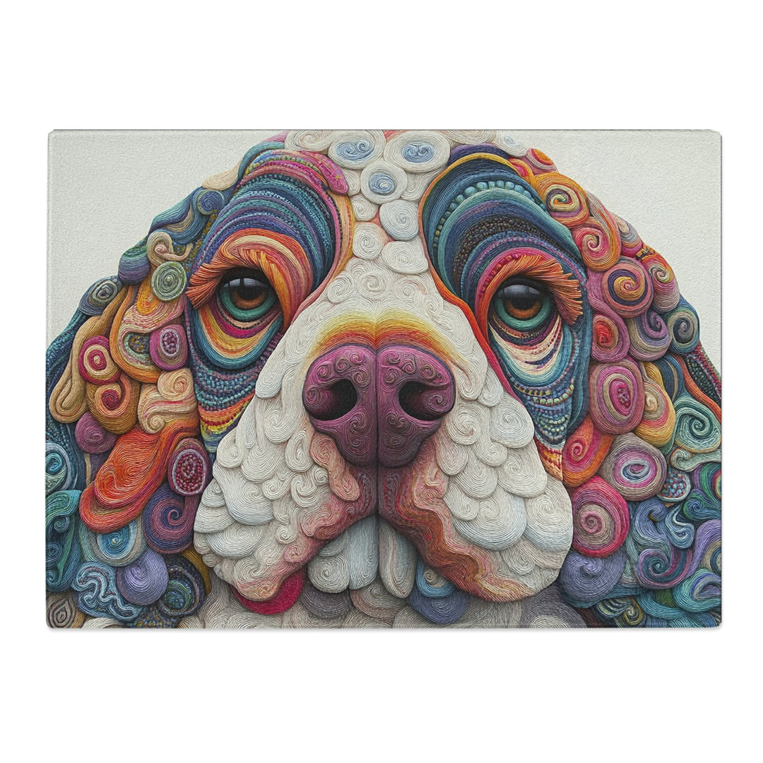 Cocker Spaniel Dog Vol.2  Glass Chopping Board