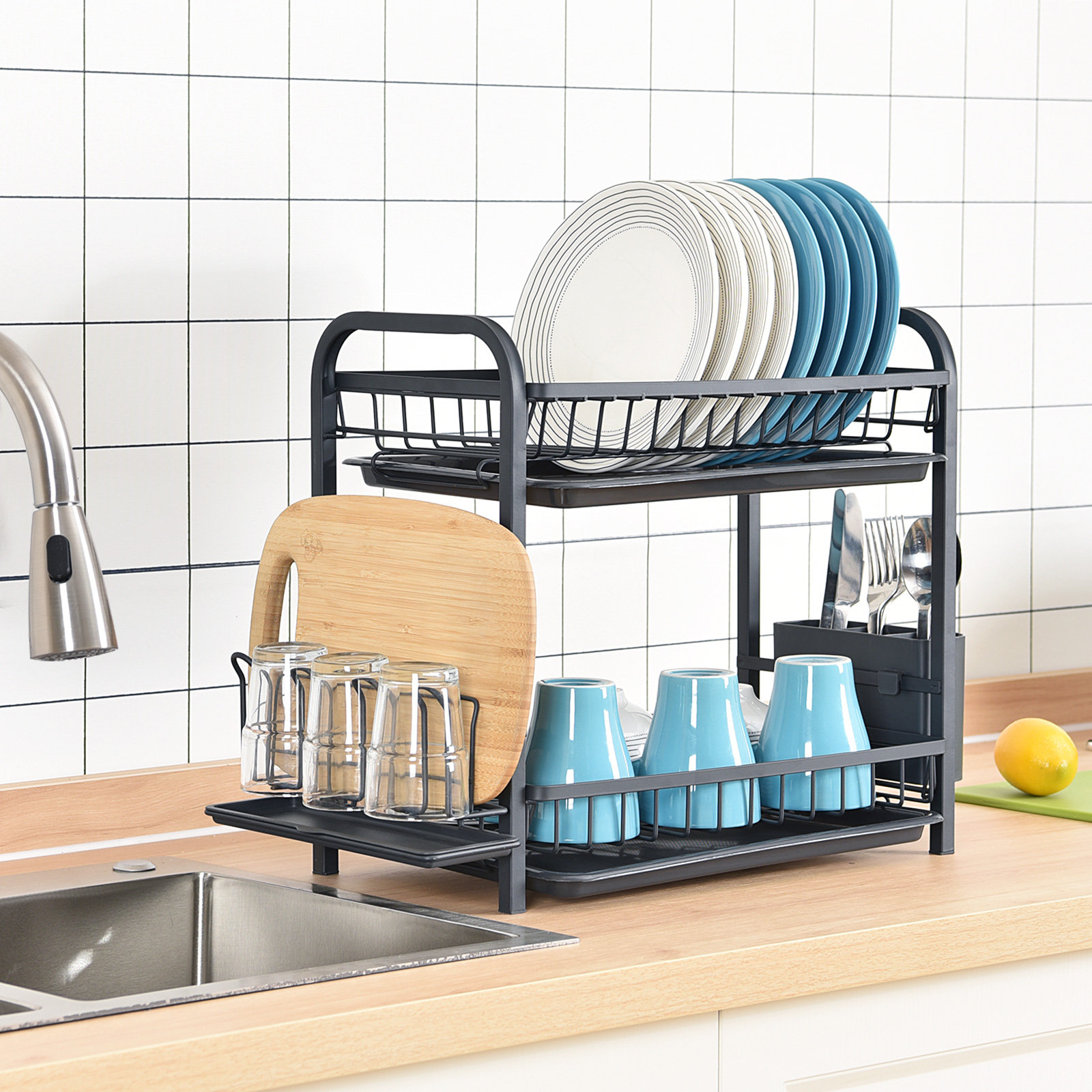 KINGRACK Steel Dish Rack & Reviews | Wayfair