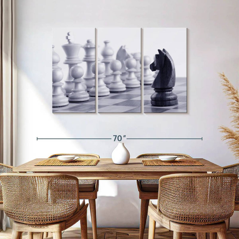 Senne Chess Game Knight, 36" H x 57" W