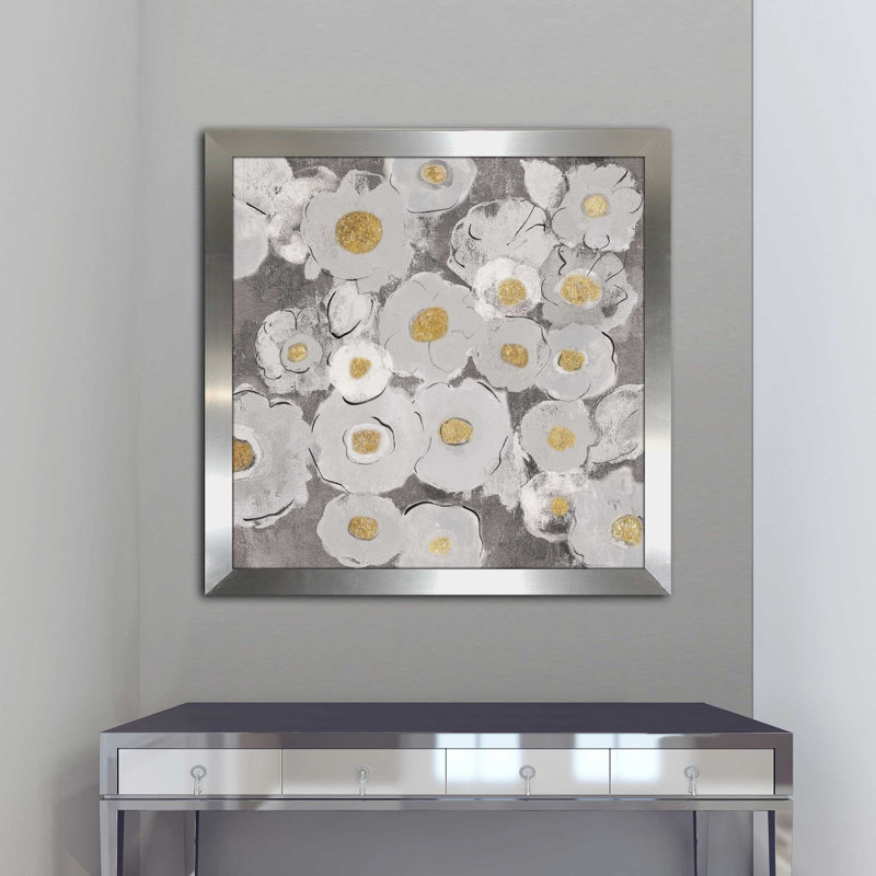 « bohémien bouquet ii chaude », reproduction de peinture à l’acrylique, H 33,5 po x l 33,5 po x P 0,75 po