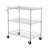 3-Tier Utility Cart Rolling Cart on Wheels 30"x18"x32.4" 661 LBS 6 Hooks