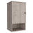 Medicine Single Door Cabinet 28" H, One Shelf, Two Interior Shelves, Light Gray-1602795964