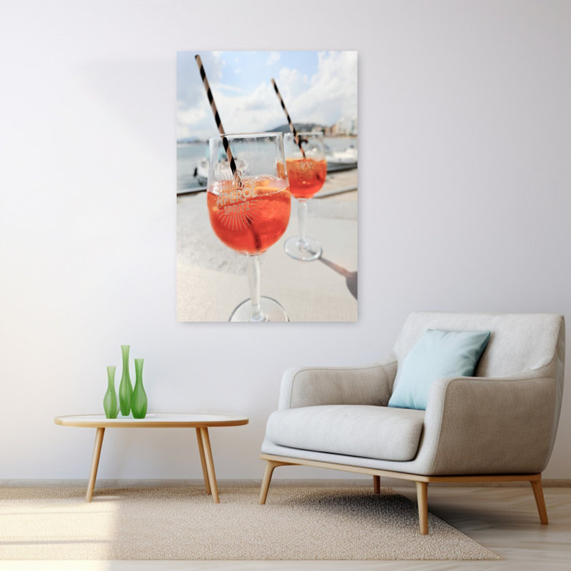 Art mural contemporain Sundowner, H 48 po x l 32 po