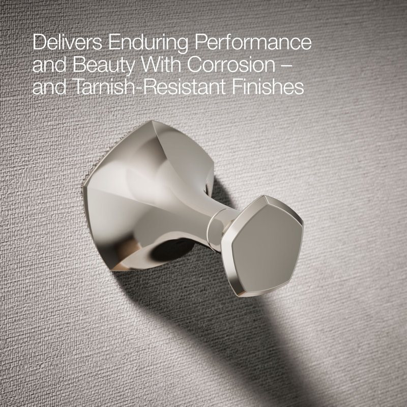 Occasion® Wall Mounted Robe Hook, Vibrant Polished Nickel