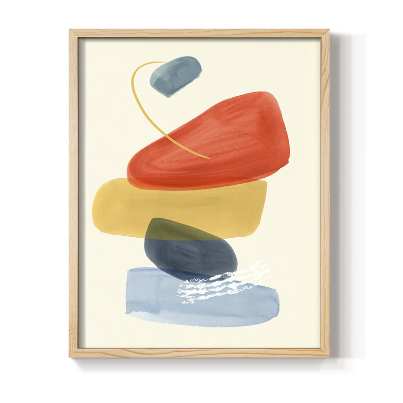 Bright Colour Bundle II Framed Print - Solid Wood, 11" H x 9" W