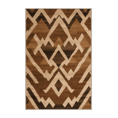 Tapis brun lavable à la machine