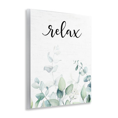 «Relax Leafy Herbs», plaque murale par Designed
