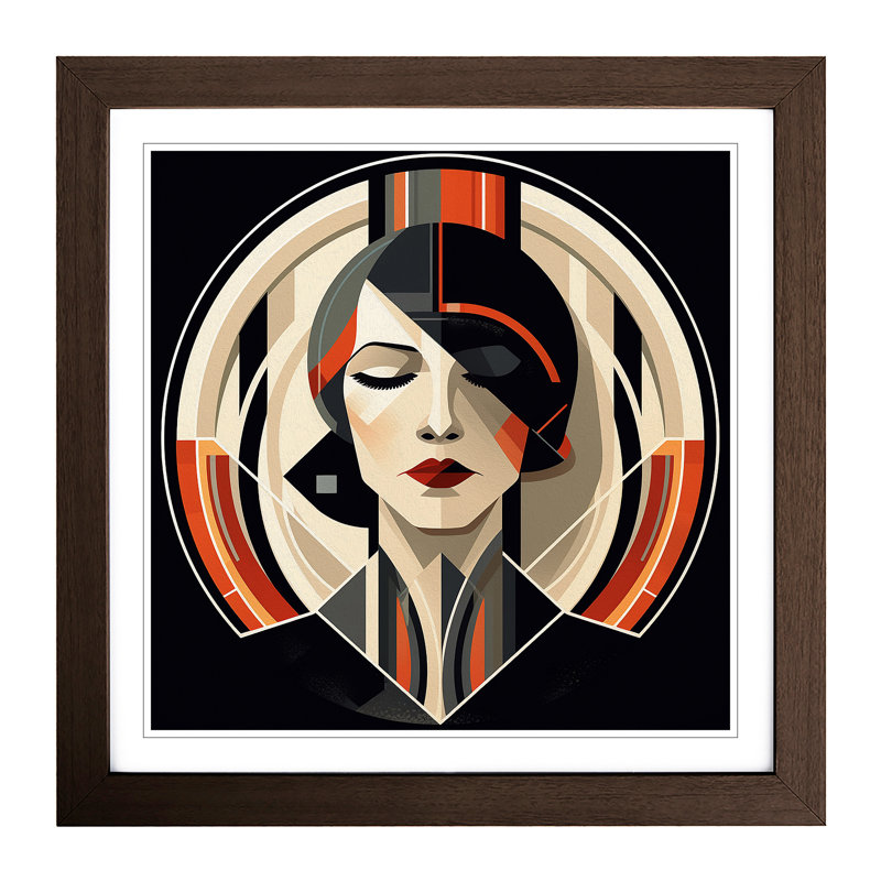 Single Picture Frame Print on Wood, Walnut