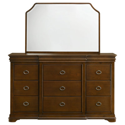Commode 9 tiroirs avec miroir