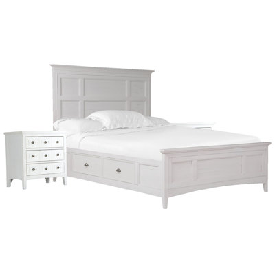 Sarenac King Panel Storage Bed With Nightstand