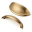 Paquet de 10 poignées d'armoire de centre à centre de 3 pouces, poignées et boutons de tiroir, quincaillerie de cuisine bronze champagne avec une fabrication durable et un design intemporel-125826522