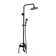 Milo Round Black Shower Head Sleek Modern Design for a Stylish and Powerful Shower