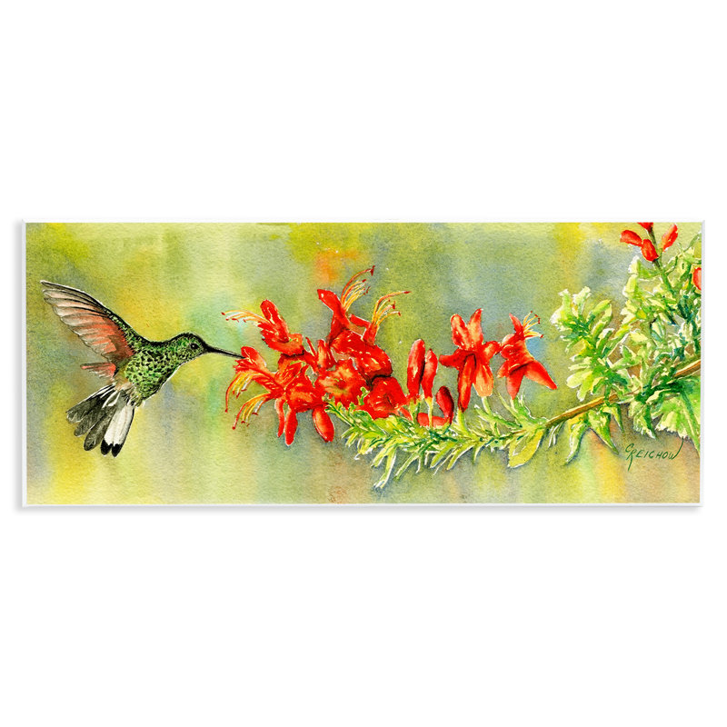 «Quick Sip Hummingbird», art mural par Christine Reichow