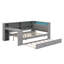 Lit plateforme avec tablettes de rangement, lit gigogne-421616765