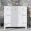 Meuble-lavabo 36 po avec lavabo en céramique, portes à fermeture douce, tablettes réglables et 3 tiroirs-165838051