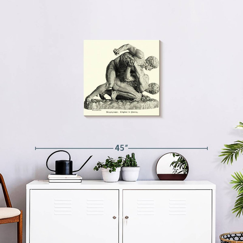Sireci Roman Wrestlers, 20" H x 20" W