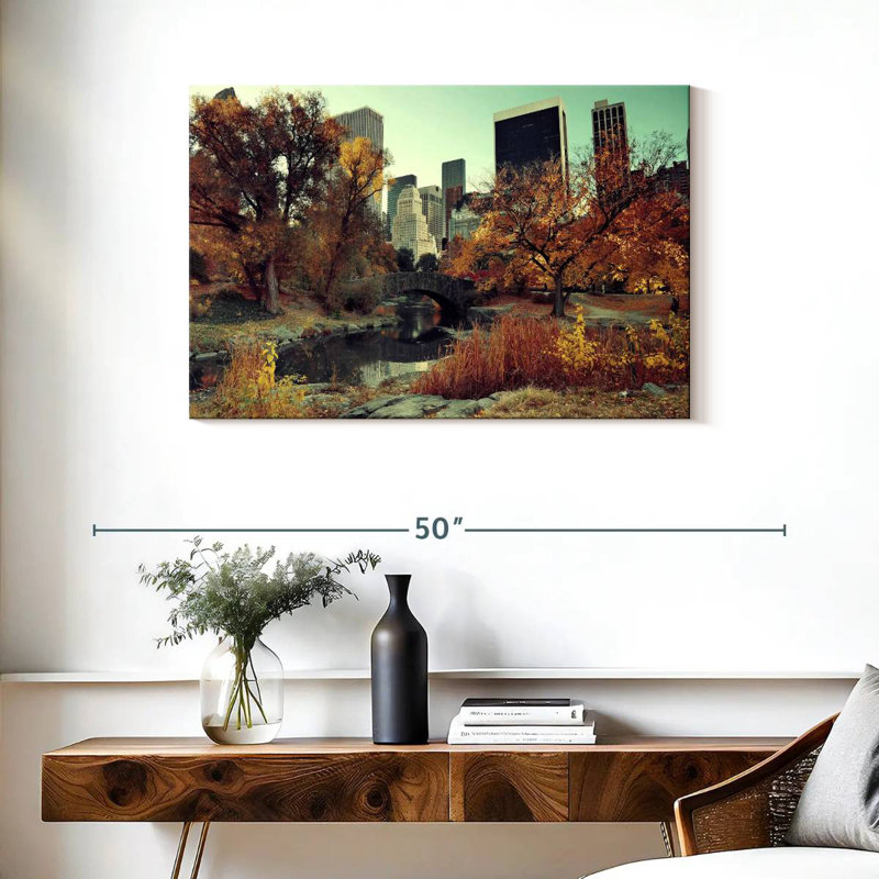 Ravi Central Park Autumn, 24" H x 36" W