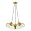 Luminaire suspendu grappe blanc brillant 3 lumières-2035413534