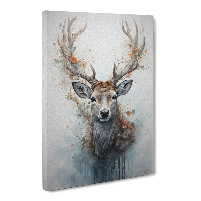Deer Conceptual - Wrapped Canvas, 60cm H x 40cm W x 3cm D