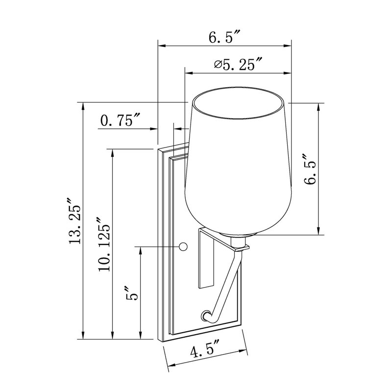 Miyamoto Armed Sconce