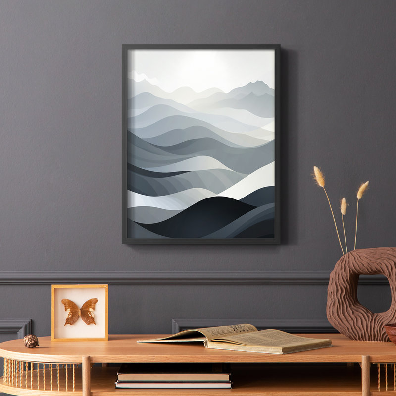 LANDSCAPES Series CCXXIX  -Premium Framed Print -Ready to Hang - No Nails Required