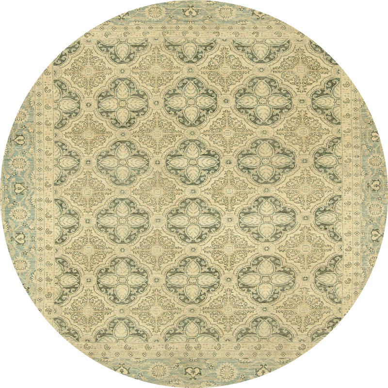 Abstract Indoor Rug, Round 8'