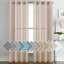Paire de rideaux semi-transparents avec œillets Hywell-1268837101-1268837088