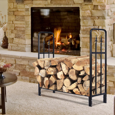 47'' W Metal Log Rack