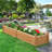 Rilynne Multiple-sized Fir Wood Rectangular Garden Planter-50697482