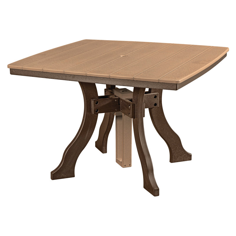 Table carrée Rosecliff Heights, Brun Tudor, Cèdre