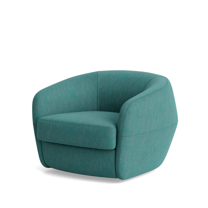 Elaine Swivel Chair, Performance Weave - Spruce