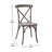 Arquit Stackable Cross-Back Wooden Bistro Chair-125313784-125324606